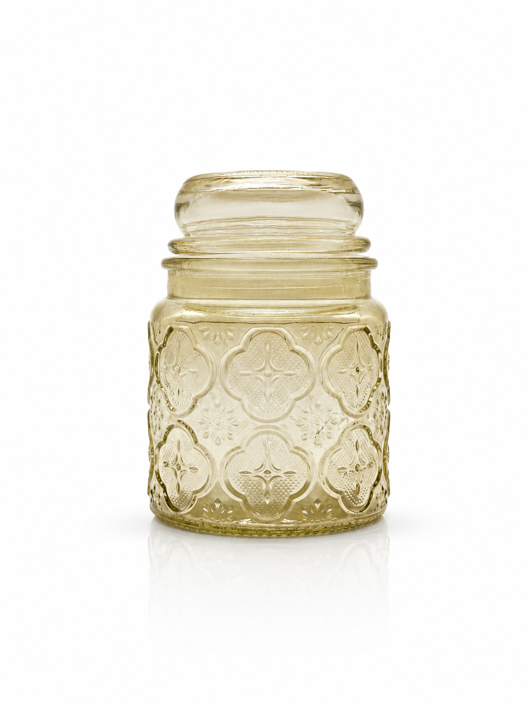 Quatrefoil Jar with Dome Lid